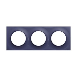 SCHNEIDER Odace Styl Plaque triple  bleu cobalt - S550706