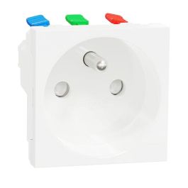 SCHNEIDER Unica prise 2P+T raccord rapide mécanisme blanc - NU305918