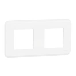 SCHNEIDER Unica Pro plaque de finition 2 postes blanc - NU400418