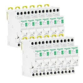 SCHNEIDER Resi9 XP Disjoncteur 16A Ph+N courbe C 3kA 230V - Lot de 12 R9PFC616