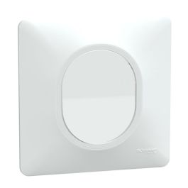 SCHNEIDER Ovalis Bouton poussoir blanc complet