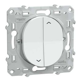 SCHNEIDER Ovalis Interrupteur volets roulants blanc - S320208