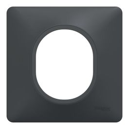 SCHNEIDER Ovalis Plaque simple anthracite - S340702