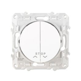 SCHNEIDER Odace Bouton poussoir volets roulants blanc - S520227