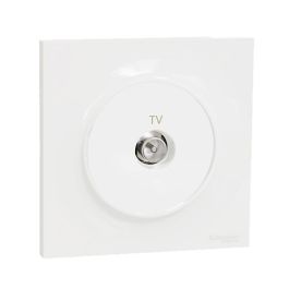 SCHNEIDER Odace Prise TV blanc complet