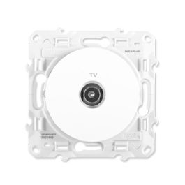 SCHNEIDER Odace Prise TV blanc - S520445