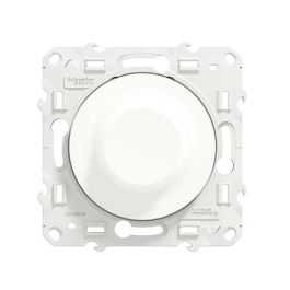 SCHNEIDER Odace Interrupteur variateur rotatif 100W blanc - S520519