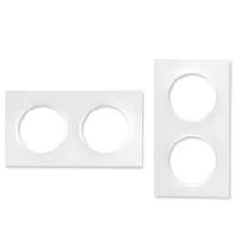 SCHNEIDER Odace Styl Plaque double blanc - S520704