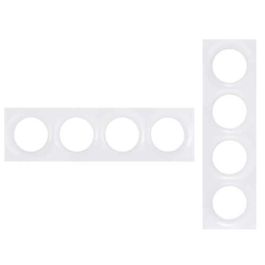 SCHNEIDER Odace Styl Plaque quadruple blanc - S520708