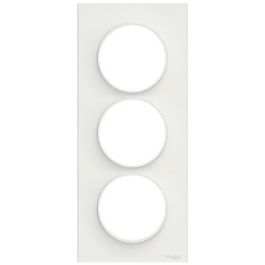 SCHNEIDER Odace Styl Plaque triple verticale blanc E57 - S520716