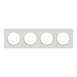 SCHNEIDER Odace Touch Plaque quadruple blanc - S520808