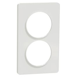 SCHNEIDER Odace Touch Plaque double verticale blanc E57 - S520814