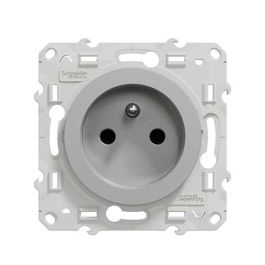SCHNEIDER Odace Prise de courant 2P+T pour rénovation aluminium - S530049
