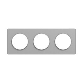 SCHNEIDER Odace Touch Plaque triple  aluminium - S530806