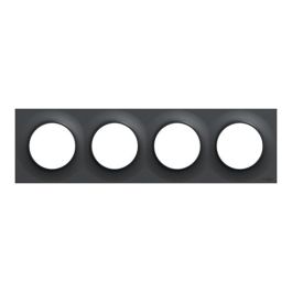 SCHNEIDER Odace Styl Plaque quadruple anthracite - S540708