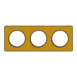 SCHNEIDER Odace Touch Plaque triple  Kvadrat ocre avec liseré anthracite - S540806KY