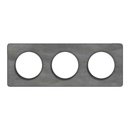 SCHNEIDER Odace Touch Plaque triple  ardoise avec liseré anthracite - S540806V