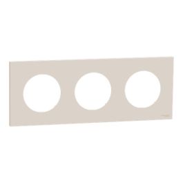 SCHNEIDER Odace Plaque triple beige sable - S902706
