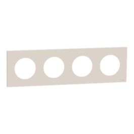 SCHNEIDER Odace Plaque quadruple beige sable - S902708