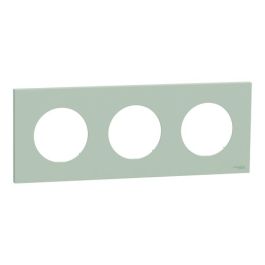 SCHNEIDER Odace Plaque triple vert jade - S903706