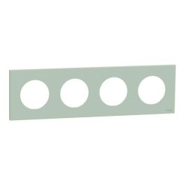 SCHNEIDER Odace Plaque quadruple vert jade - S903708