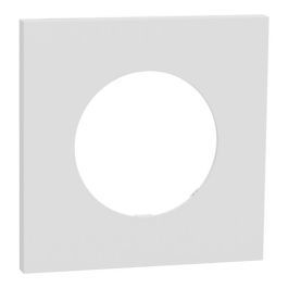 SCHNEIDER Odace Metal Plaque simple céramique blanc support blanc - S917702