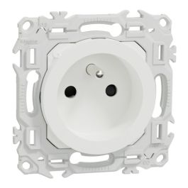 SCHNEIDER Odace Prise de courant 2P+T pour rénovation blanc craie - S920049