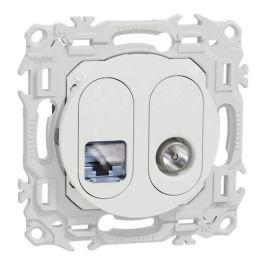 SCHNEIDER Odace Prise RJ45 catégorie 6 STP et TV simple blanc craie - S920141