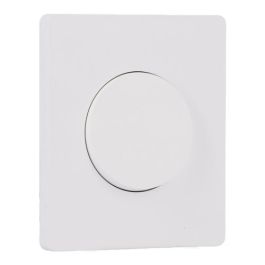 SCHNEIDER Odace Interrupteur va et vient/bouton poussoir blanc craie et plaque simple Architecte céramique blanc