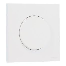 SCHNEIDER Odace Interrupteur va et vient/bouton poussoir blanc craie complet