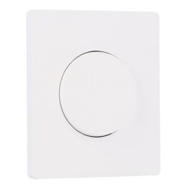 SCHNEIDER Odace Interrupteur va et vient/bouton poussoir blanc craie et plaque simple Architecte blanc craie