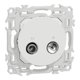 SCHNEIDER Odace Prise TV / FM blanc craie - S920451