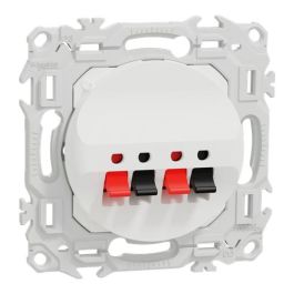 SCHNEIDER Odace Prise haut-parleur blanc craie - S920488