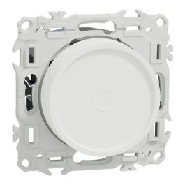 SCHNEIDER Odace Interrupteur variateur rotatif universel 2 ou 3 fils blanc craie - S920519