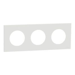 SCHNEIDER Odace Plaque triple blanc craie - S920706