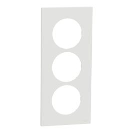 SCHNEIDER Odace Plaque triple blanc craie E57 - S920716