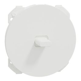 SCHNEIDER Odace Enjoliveur interrupteur va et vient/poussoir à levier blanc craie - S929201