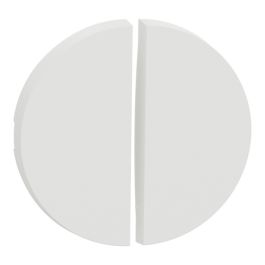 SCHNEIDER Odace Enjoliveur interrupteur double va et vient/poussoir blanc craie - S929210