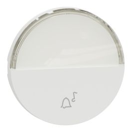 SCHNEIDER Odace Enjoliveur bouton poussoir avec porte-étiquette blanc craie - S929245