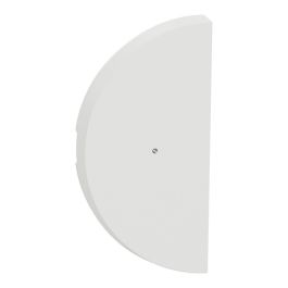 SCHNEIDER Odace Demi Enjoliveur interrupteur double va et vient/poussoir à voyant lumineux blanc craie - S929270