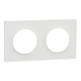 SCHNEIDER Odace Origine Plaque double blanc - S929704