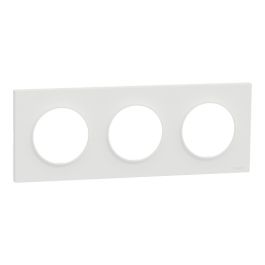 SCHNEIDER Odace Origine Plaque triple blanc - S929706