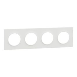 SCHNEIDER Odace Origine Plaque quadruple blanc - S929708