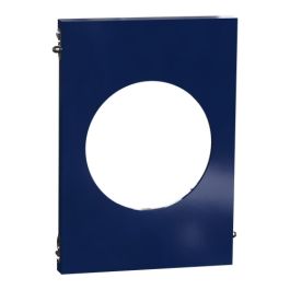 SCHNEIDER Odace Architecte Plaque simple centrale bleu émaillé - S933801