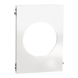 SCHNEIDER Odace Architecte Plaque simple centrale blanc émaillé - S934801