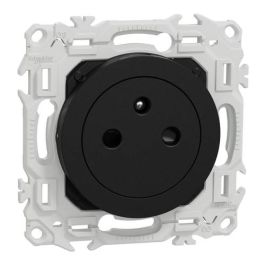 SCHNEIDER Odace Prise de courant 2P+T affleurante noir onyx - S940052