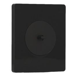 SCHNEIDER Odace Interrupteur va et vient/bouton poussoir à levier noir onyx et plaque simple Architecte noir émaillé