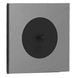 SCHNEIDER Odace Interrupteur va et vient/bouton poussoir à levier noir onyx et plaque simple titane