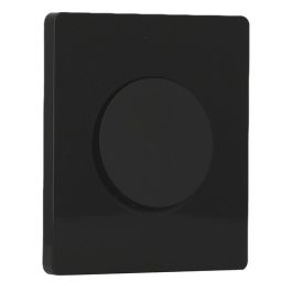SCHNEIDER Odace Interrupteur va et vient/bouton poussoir noir onyx et plaque simple Architecte noir émaillé