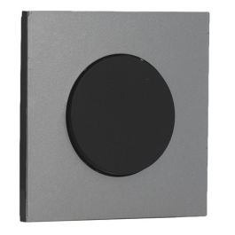 SCHNEIDER Odace Interrupteur va et vient/bouton poussoir noir onyx et plaque simple titane